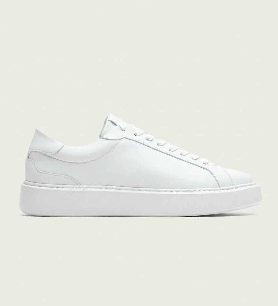 Trainer in Pelle Boston - Bianco
