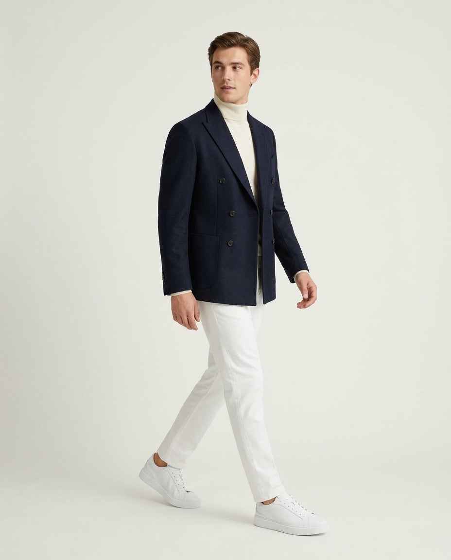 Trainer in Pelle Boston - Bianco