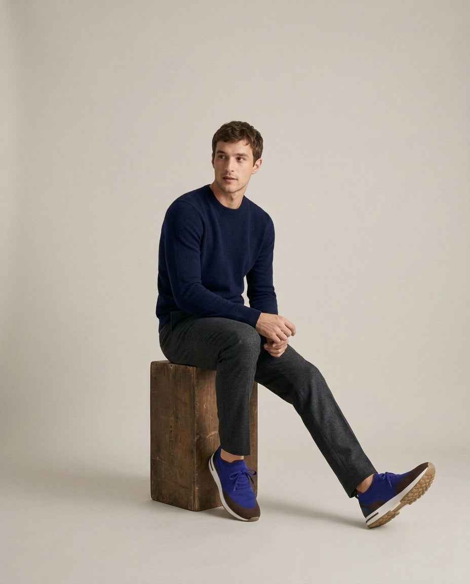 Sneaker Zurigo - Blu/Marrone