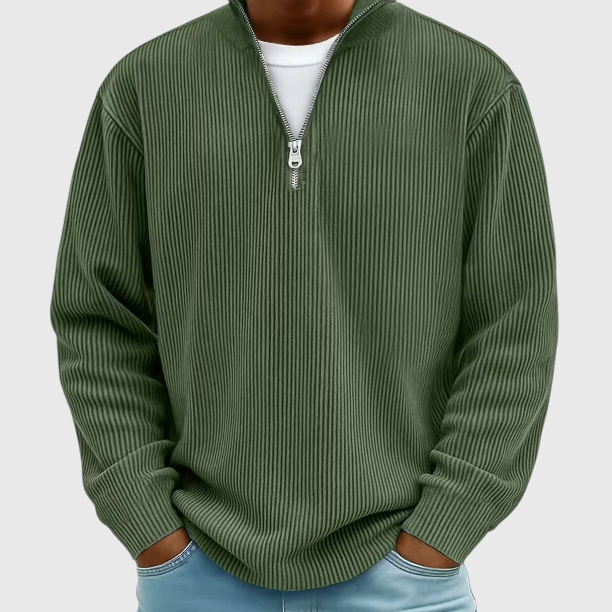 Valentin | Maglione demi-zip senza tempo