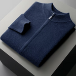 Set Luzzo in pura lana merino extra fine blu navy