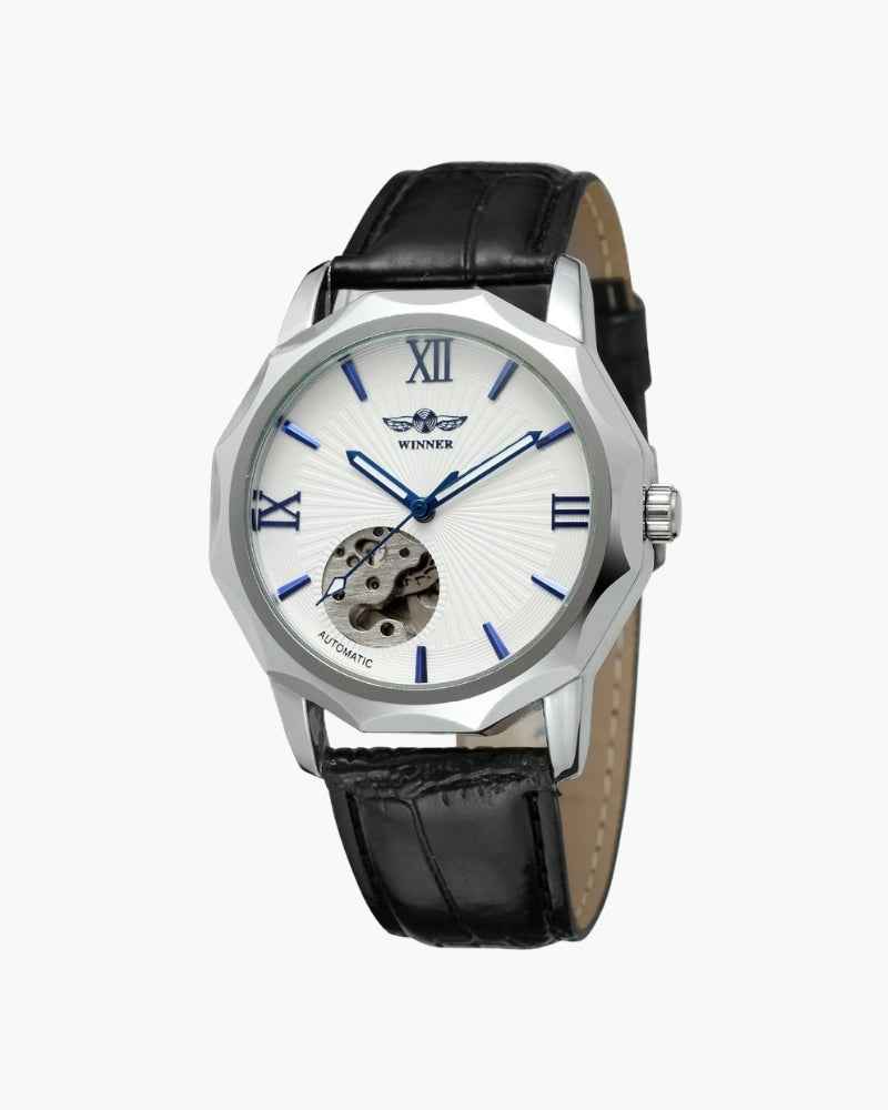 Classic Skeleton Dial Steel Watch