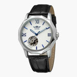 Classic Skeleton Dial Steel Watch