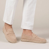 Espadrillas Riviera in Suède Beige