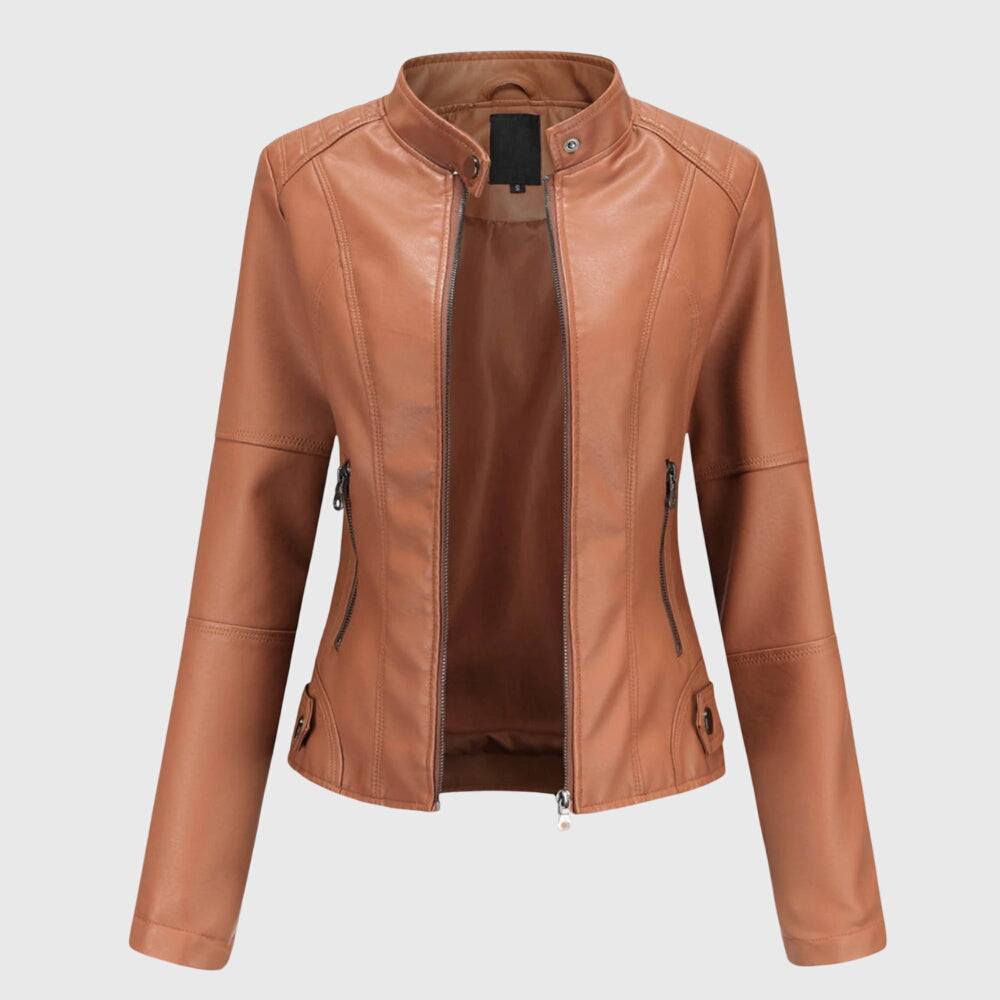Giorgina™ - Elegante Giacca in Pelle per Donne