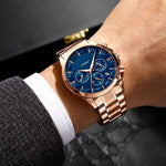 Precision Chronograph Steel Watch