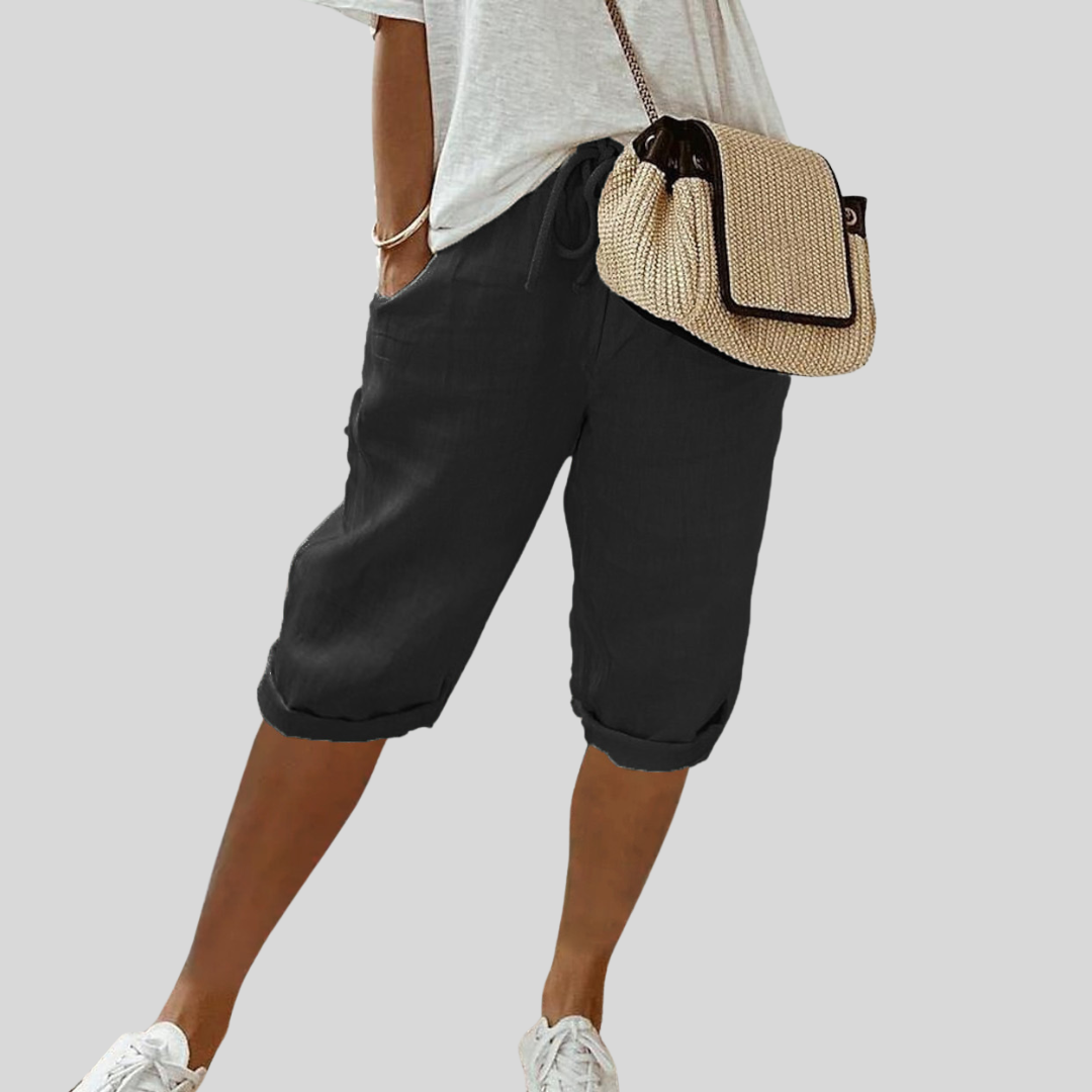 Pantaloni Corti Fluidi Comodi Eleganti