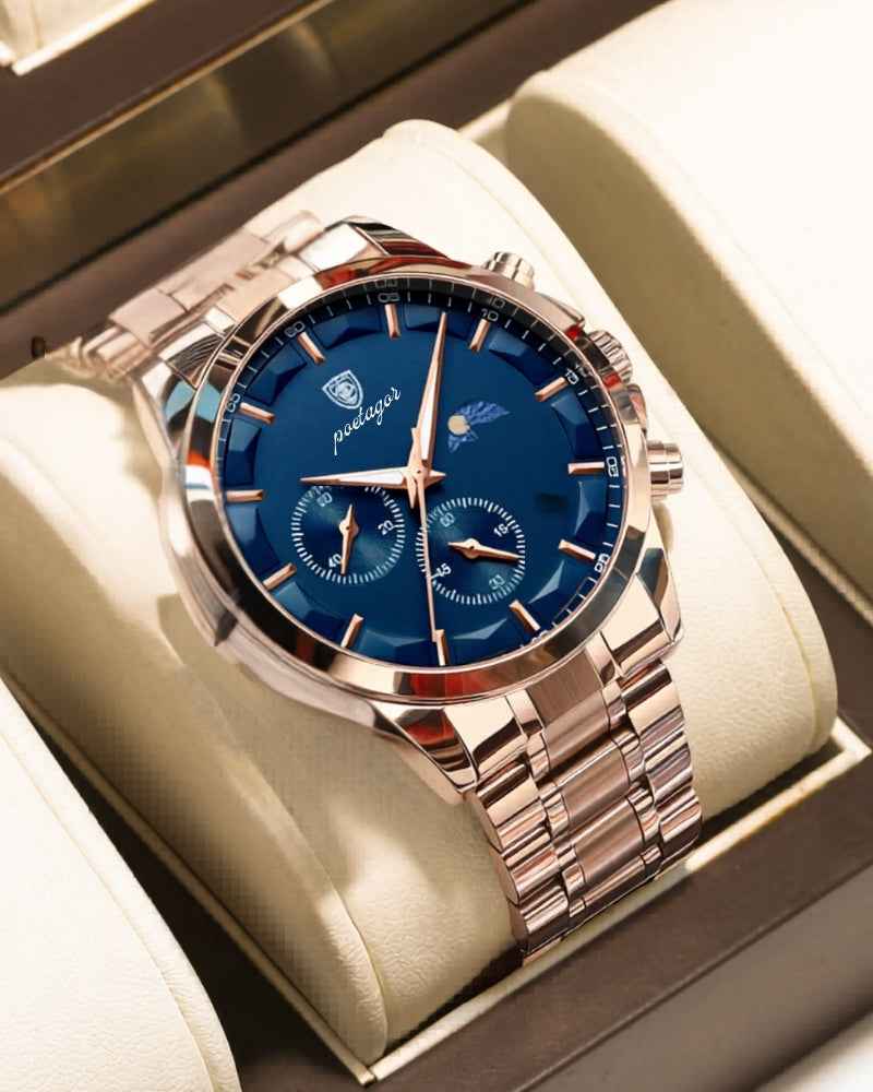 Precision Chronograph Steel Watch