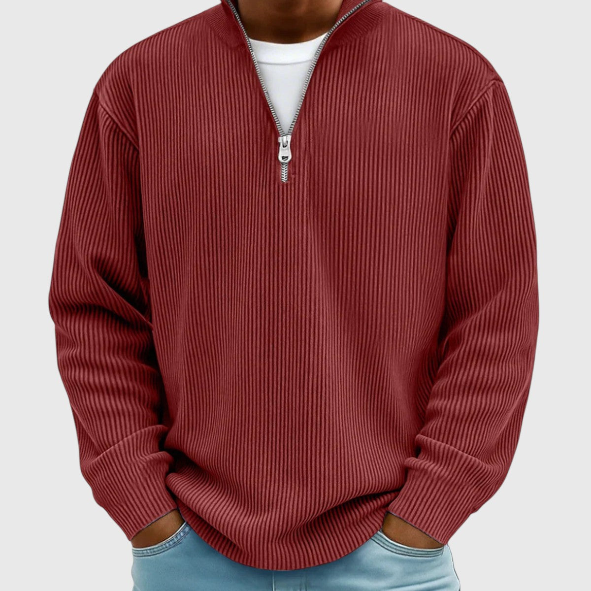Valentin | Maglione demi-zip senza tempo
