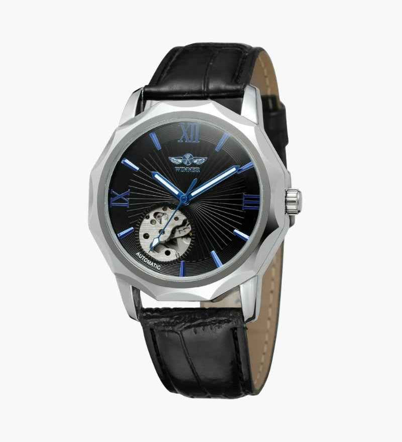 Classic Skeleton Dial Steel Watch