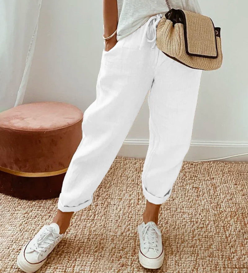 Elegante Pantalone Comodo Fluido