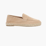 Espadrillas Riviera in Suède Beige