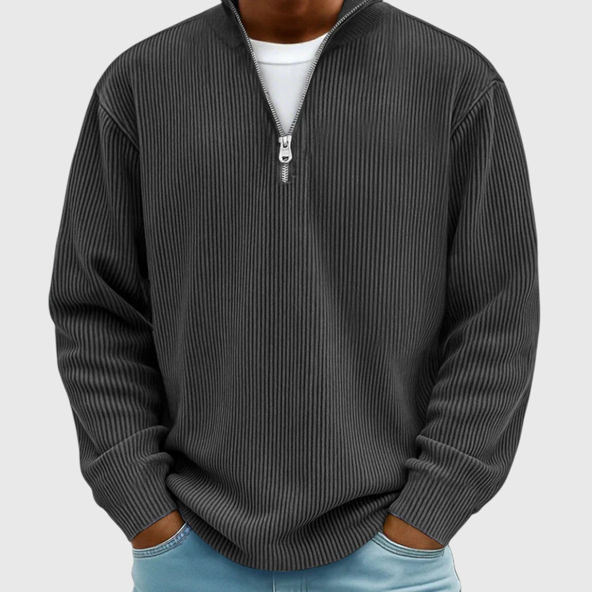 Valentin | Maglione demi-zip senza tempo