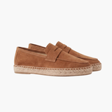 Espadrillas Riviera in Suède Marrone