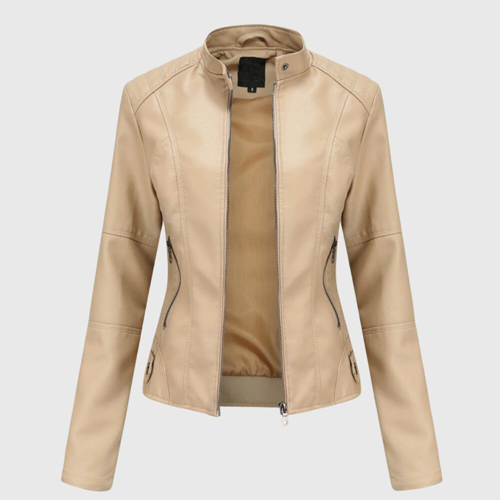 Giorgina™ - Elegante Giacca in Pelle per Donne