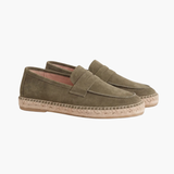 Espadrillas Riviera in Suède Verde Oliva