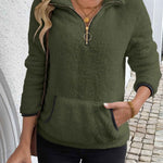 Juliette | Hoodie con zip a metà lunghezza