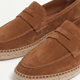 Espadrillas Riviera in Suède Marrone