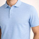 Polo Raffinata Azzurra Chiara