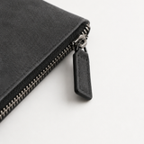 Borsa a Clutch Alcantara Grigio Scuro