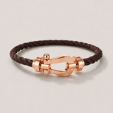 Bracciale Aurelio Marrone Scuro / Oro Rosa