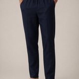 Pantaloni Bayside in Lino Blu Navy