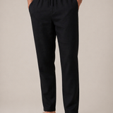 Pantaloni Bayside in Lino Neri