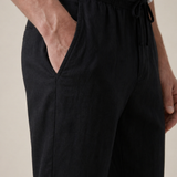Pantaloni Bayside in Lino Neri