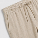 Pantaloni in Lino Bayside Beige