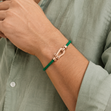 Bracciale Aurelio Verde / Oro Rosa