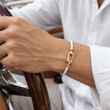 Bracciale Aurelio Bianco / Oro Rosa