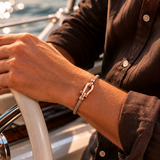 Bracciale Aurelio Marrone Chiaro / Oro Rosa