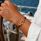 Bracciale Aurelio Marrone Scuro / Oro Rosa