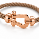 Bracciale Aurelio Marrone Chiaro / Oro Rosa
