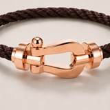 Bracciale Aurelio Marrone Scuro / Oro Rosa