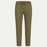 Pantaloni Bayside in Lino Olive