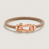 Bracciale Aurelio Marrone Chiaro / Oro Rosa