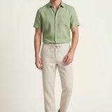 Set in Lino Trento Verde Menta/Beige