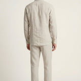 Set in Lino Pisa Manica Lunga Beige/Beige