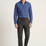 Set di Lino Pisa Maniche Lunghe Blu/Nero