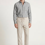 Set in Lino Pisa Maniche Lunghe Grigio/Beige