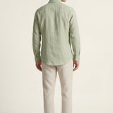 Set in Lino Pisa Maniche Lunghe Verde Menta/Beige