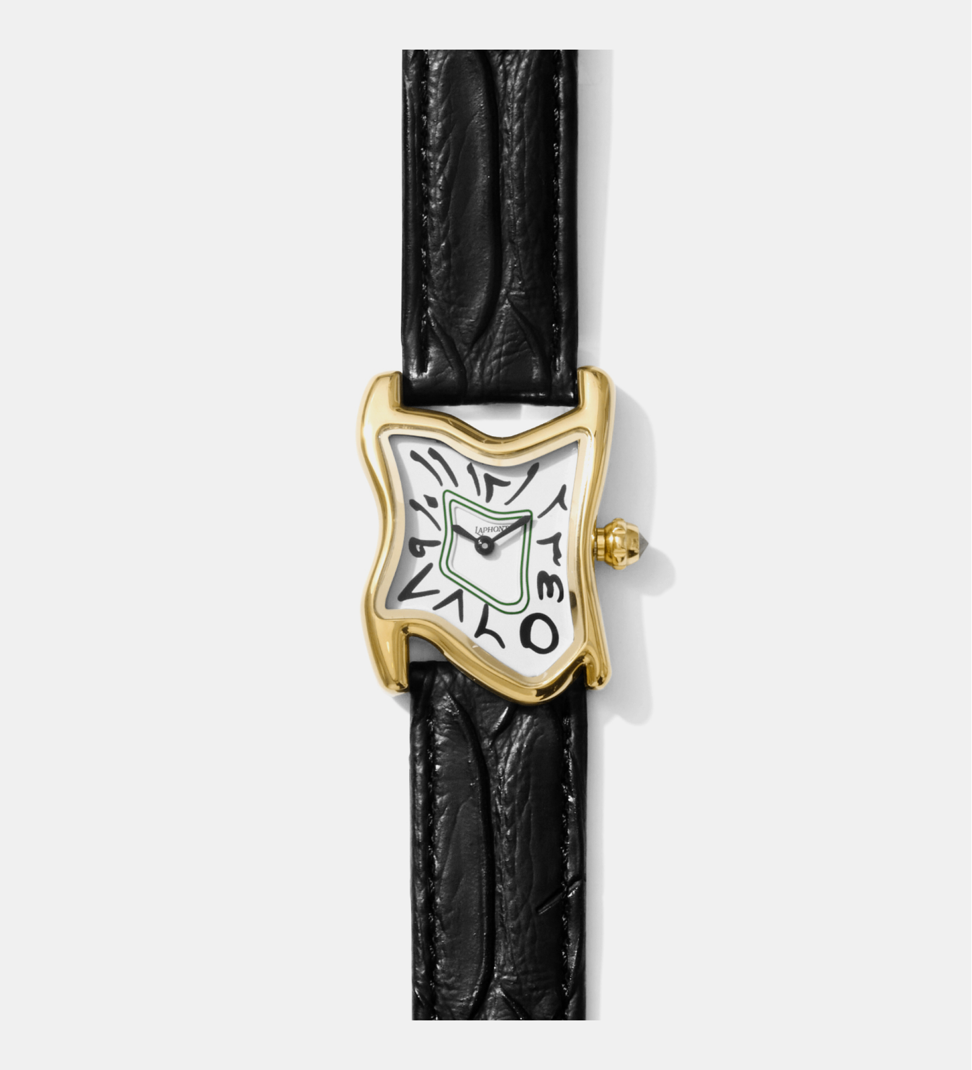 Square Melting Watch Small Gold