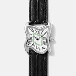 Square Melting Watch Large Silver