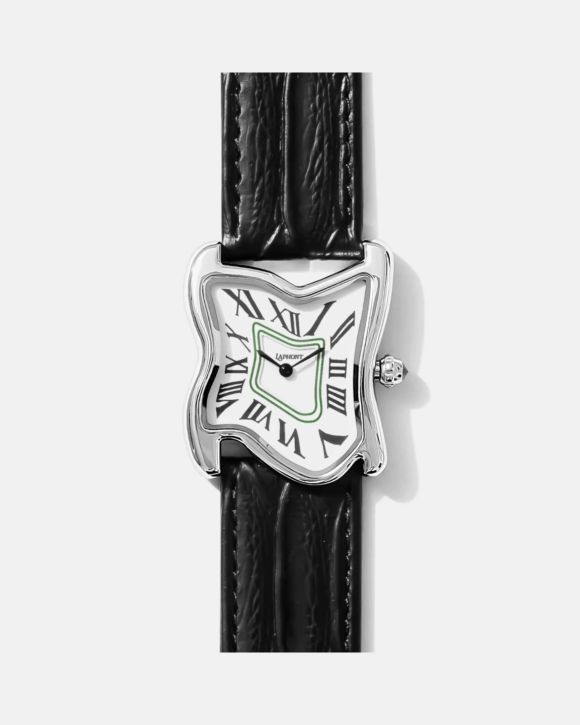 Square Melting Watch Large Silver