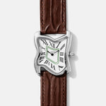 Square Melting Watch Large Silver