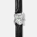 Square Melting Watch Small Silver