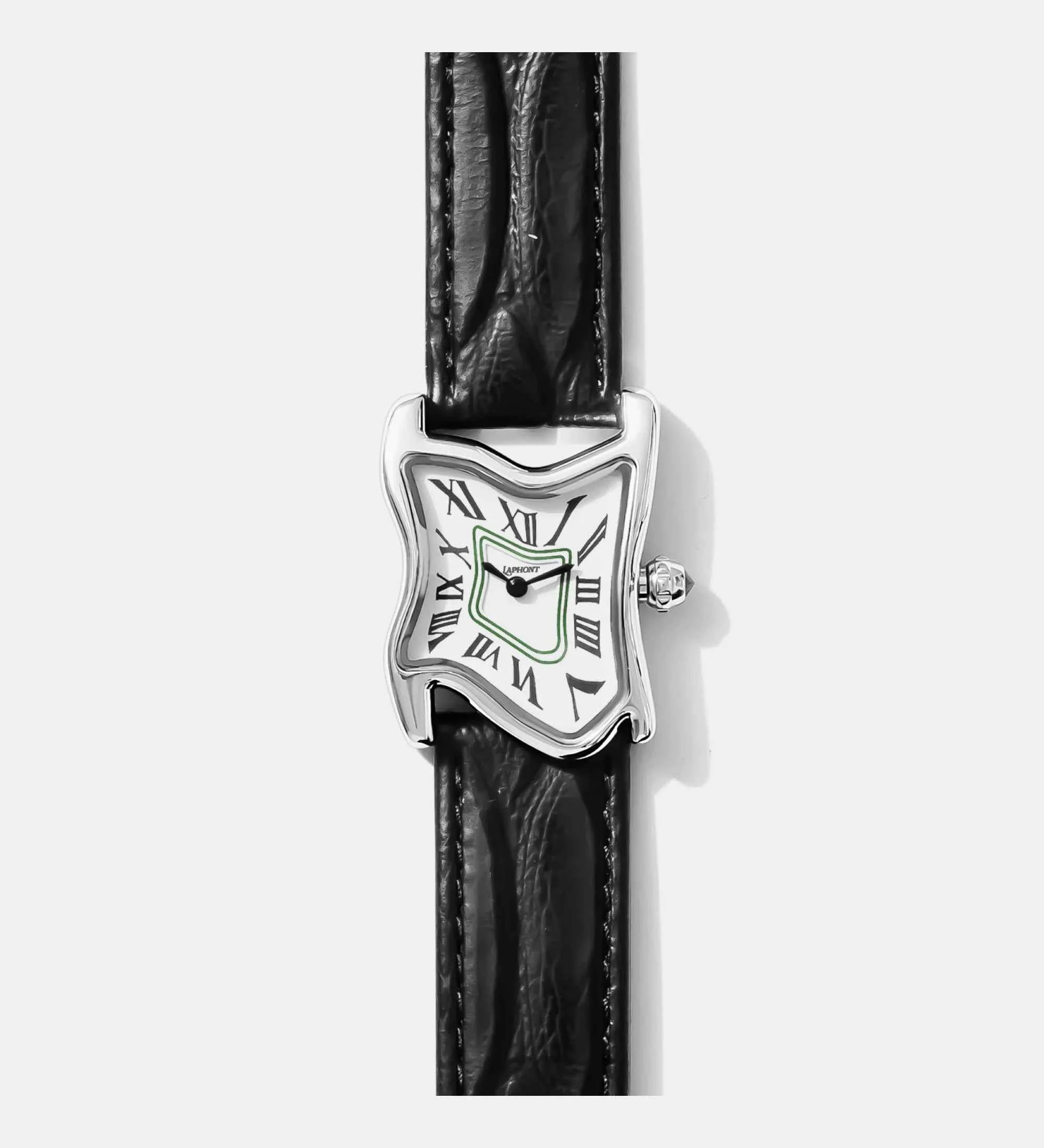 Square Melting Watch Small Silver