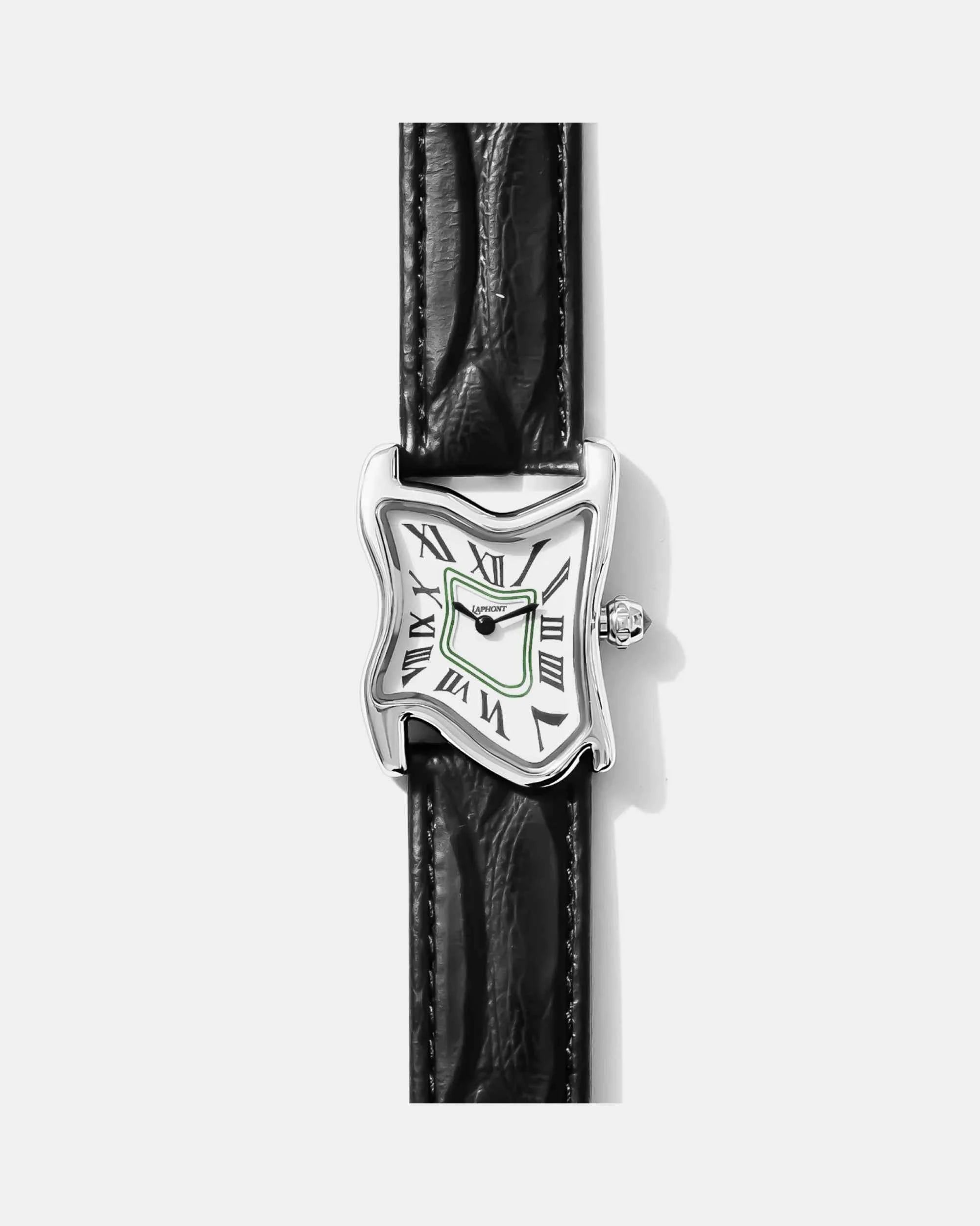 Square Melting Watch Small Silver