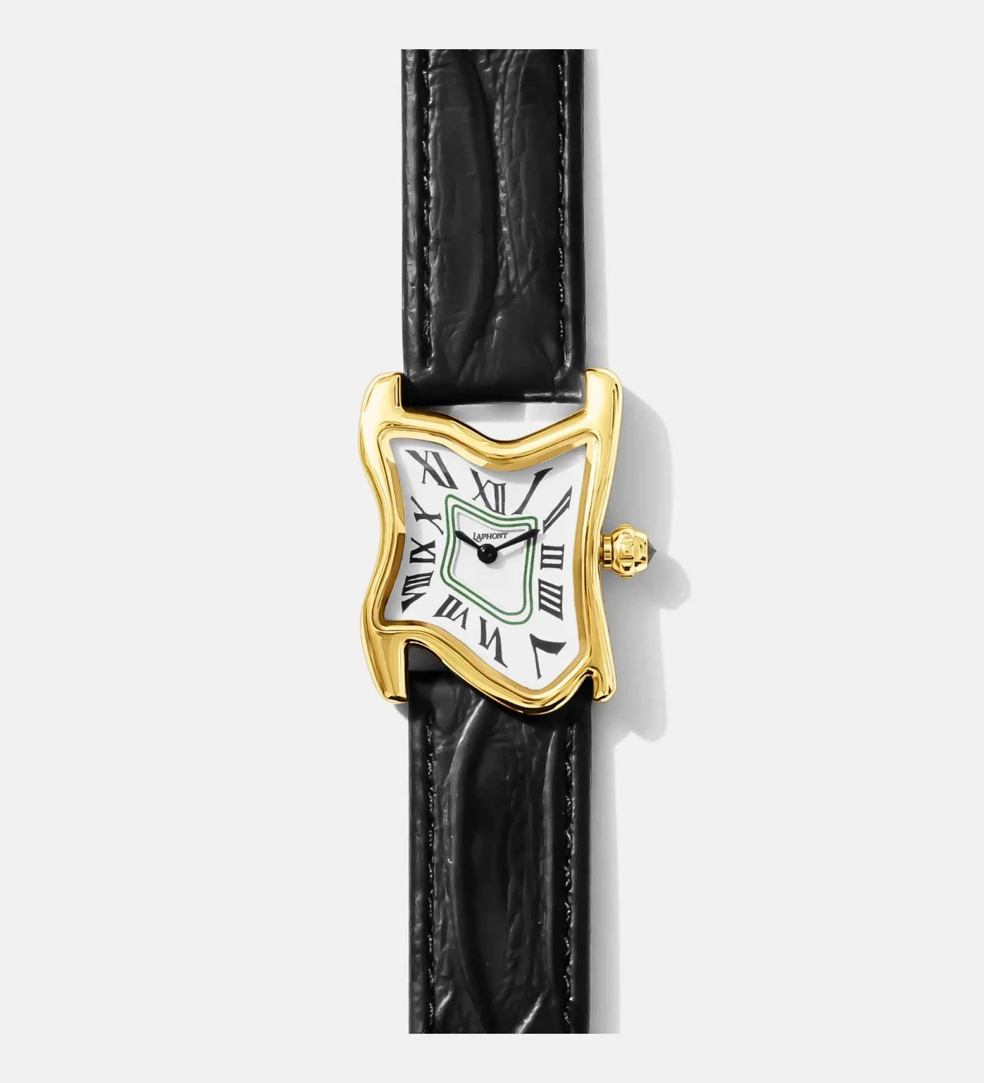 Square Melting Watch Small Gold